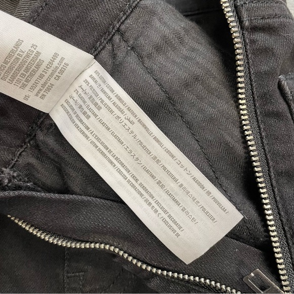 Abercrombie Overalls 26 / 2 Womens Black Raw Hem Side Zip Stretch - Picture 4 of 8